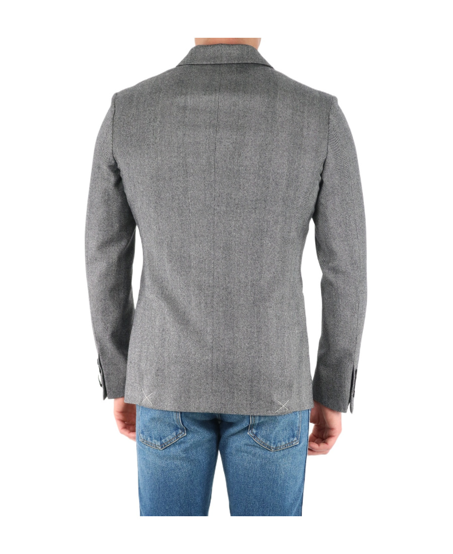 Tonello Grey Wool Jacket In Gray