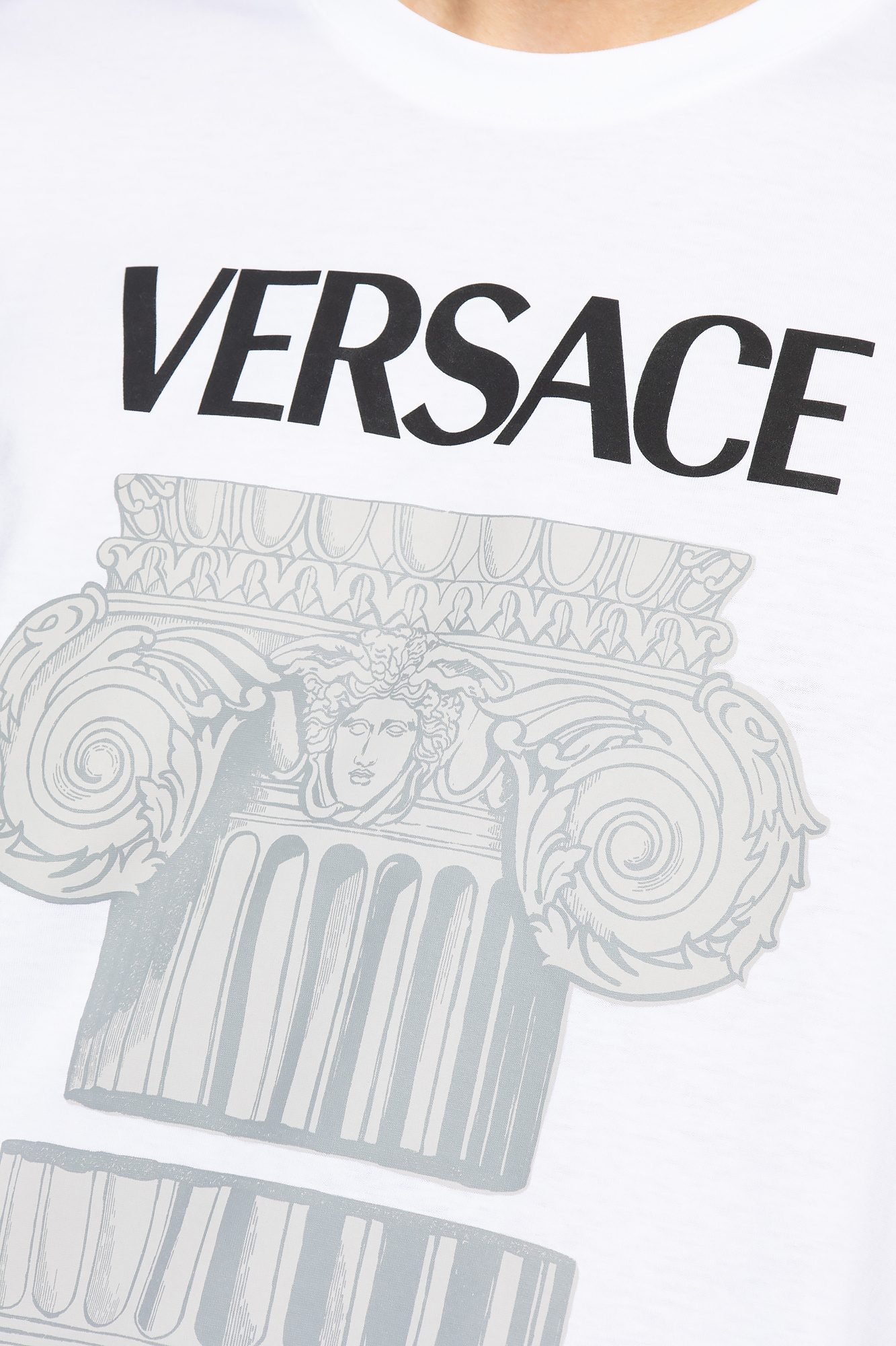 Versace Logo-print T-shirt In White