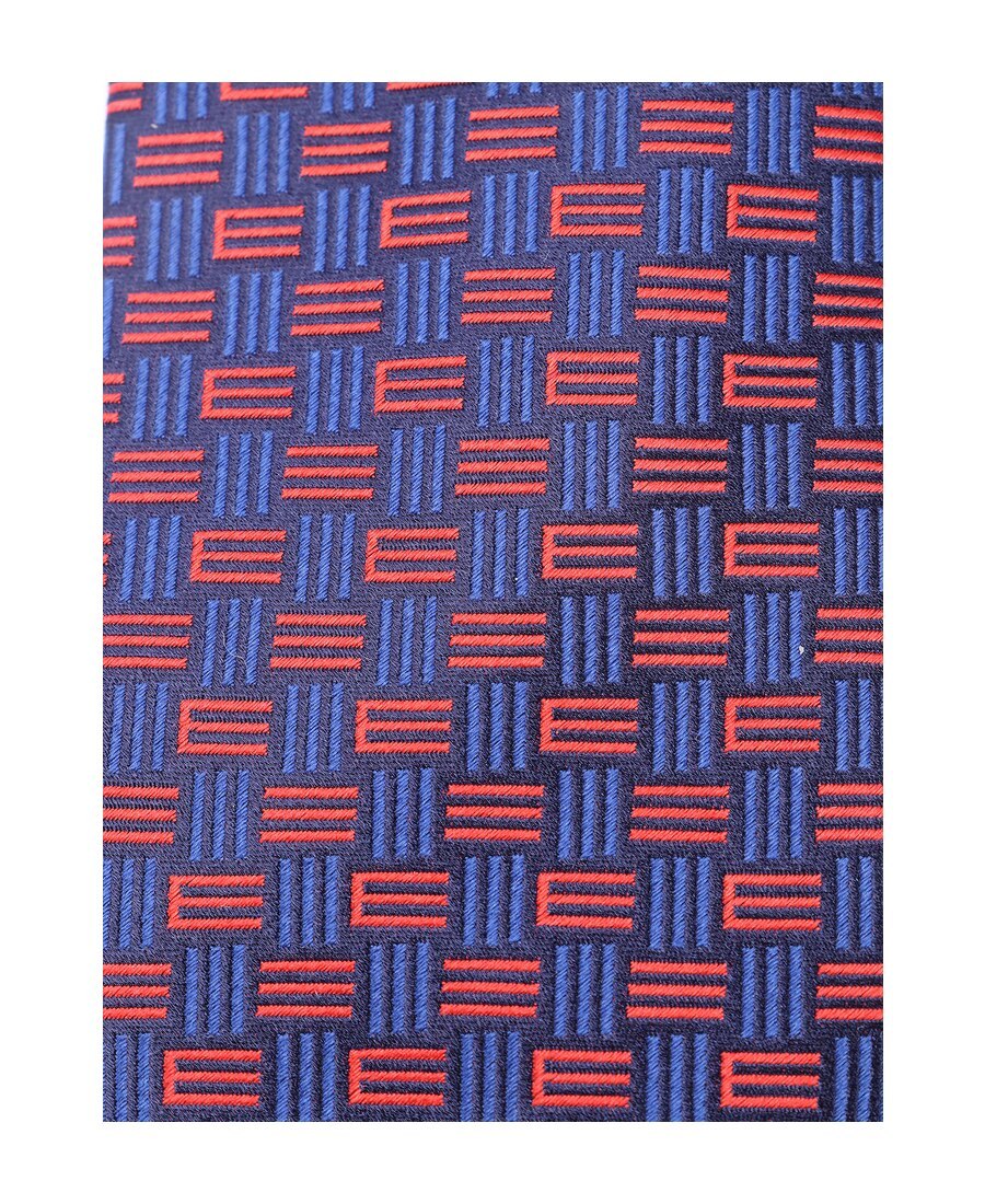 Etro Motif Jacquard Tie In Blue