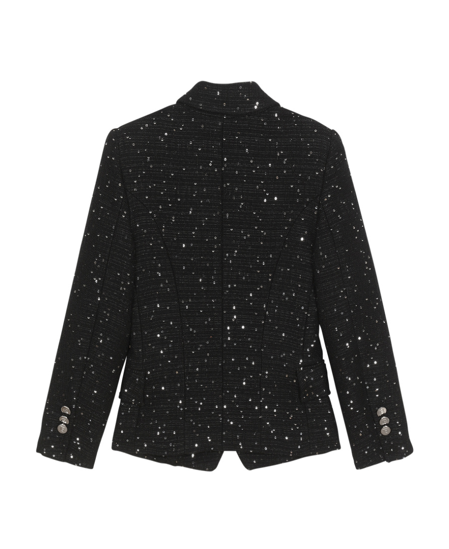 Balmain Double-breasted Blazer In Black
