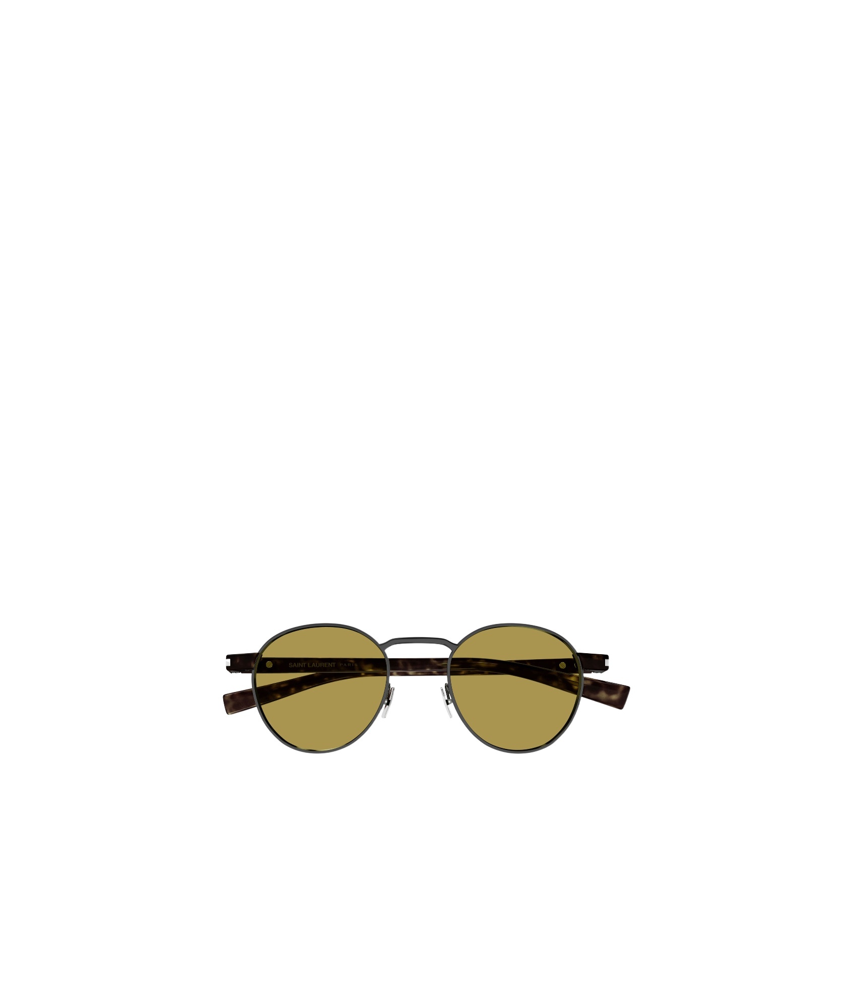 Saint Laurent Sl 707003-ruthenium-havana-brown In Green