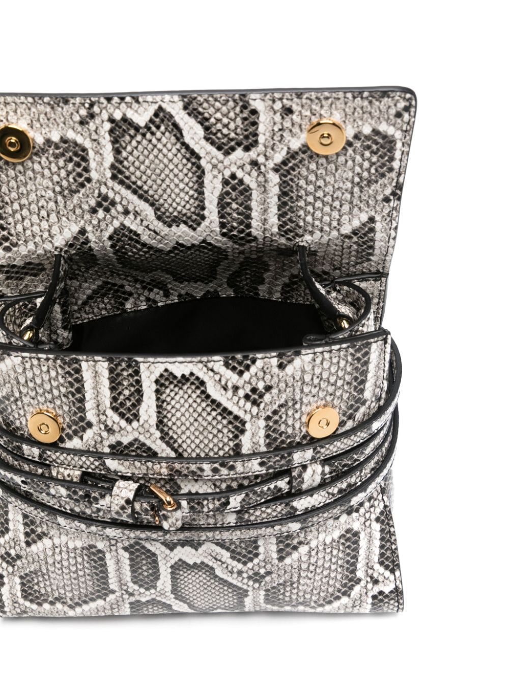 Moschino Snake-print Tote Bag In White