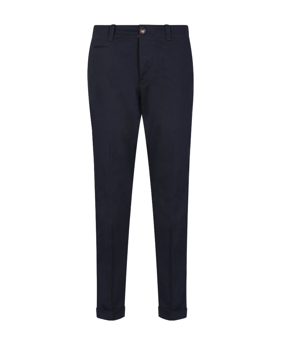 Pt Torino Buckle-detail Tailored Trousers In Black