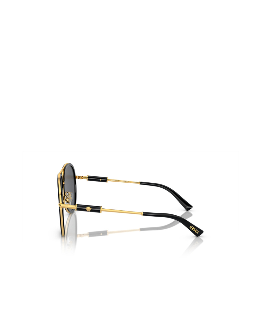 Versace Medusa Roller Pilot-frame Sunglasses In Black