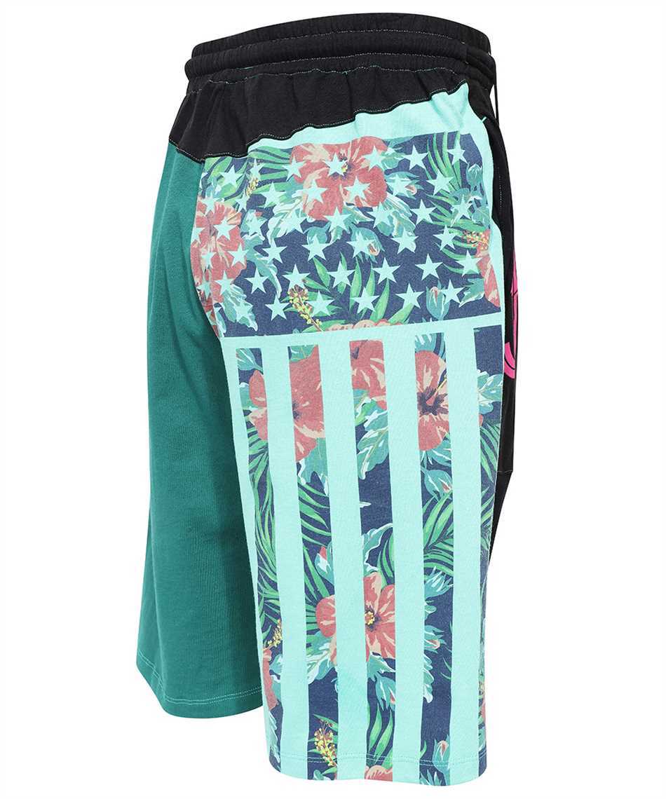 Marine Serre Colour-block Drawstring Shorts In Black