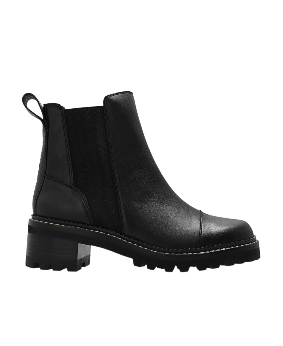 See By Chloé Logo Boots In Black