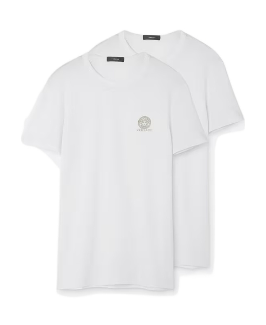 VERSACE VERSACE LOGO PRINTED TWO-PACK T-SHIRTS