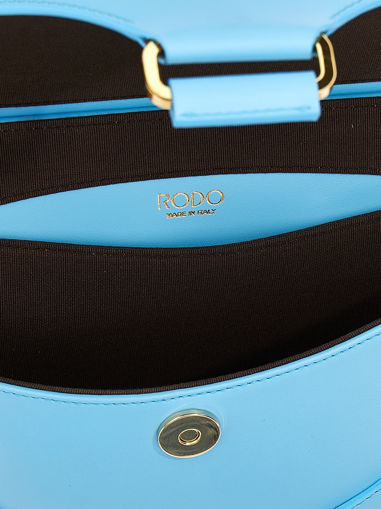 Rodo Logo Shoulder Bag In Blue