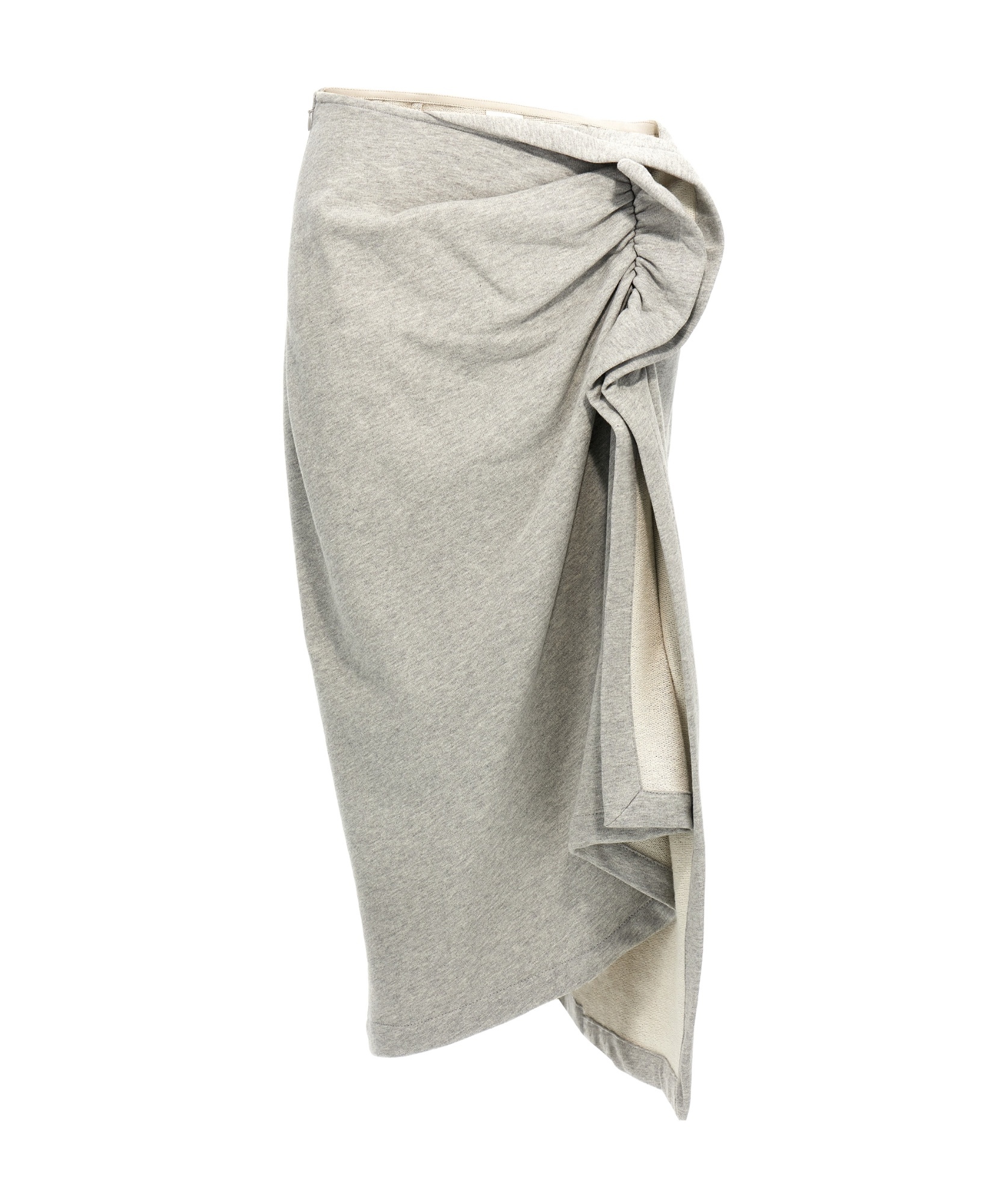 Shop Dries Van Noten Ruffled Skirt In Gray