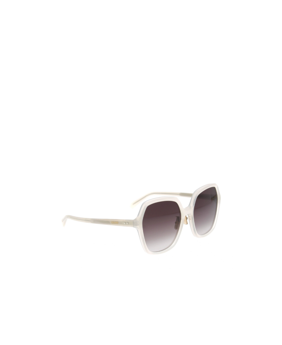 Celine Logo Sunglasses In White