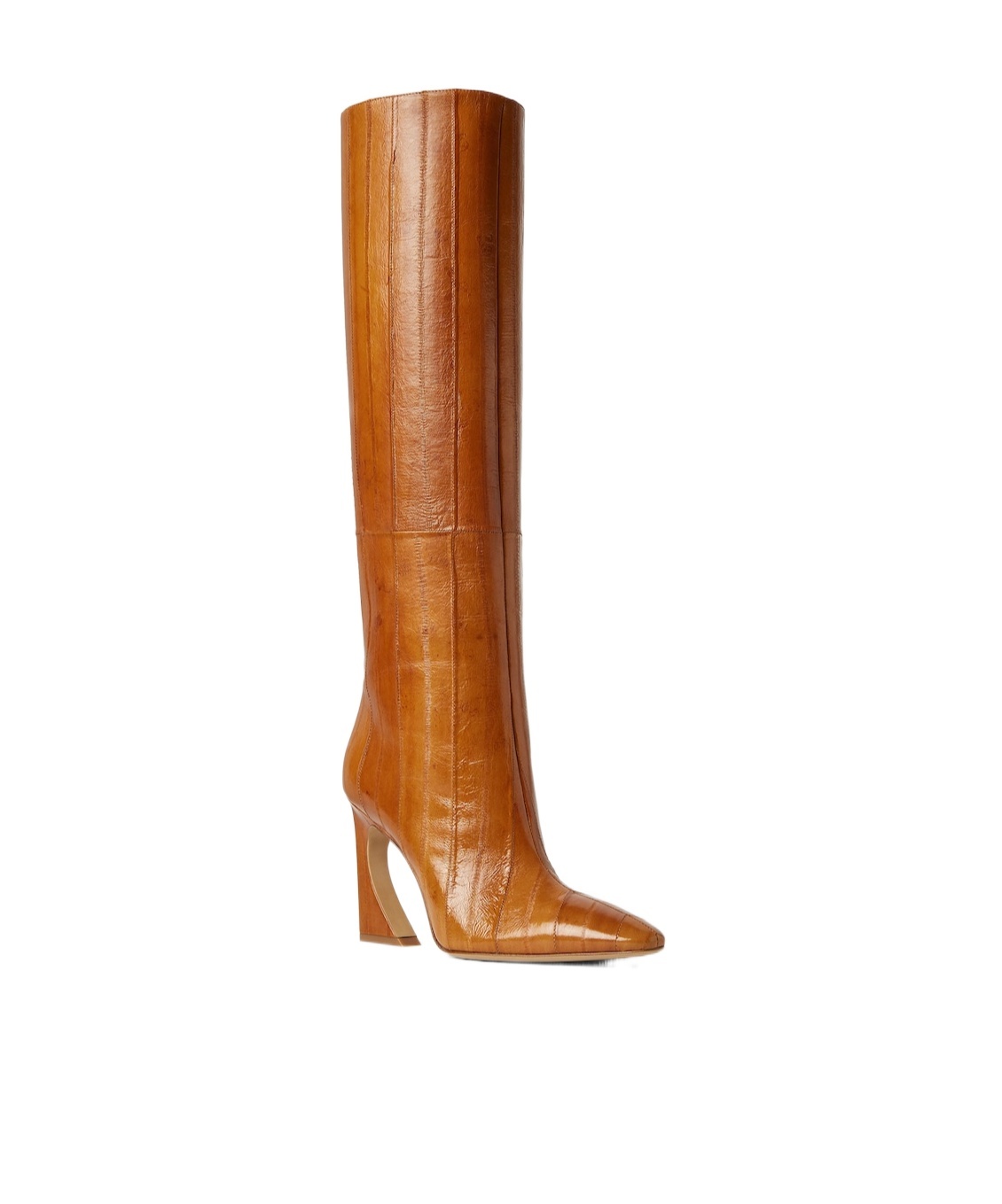 Fendi Beige Hagfish Leather Boots In Brown