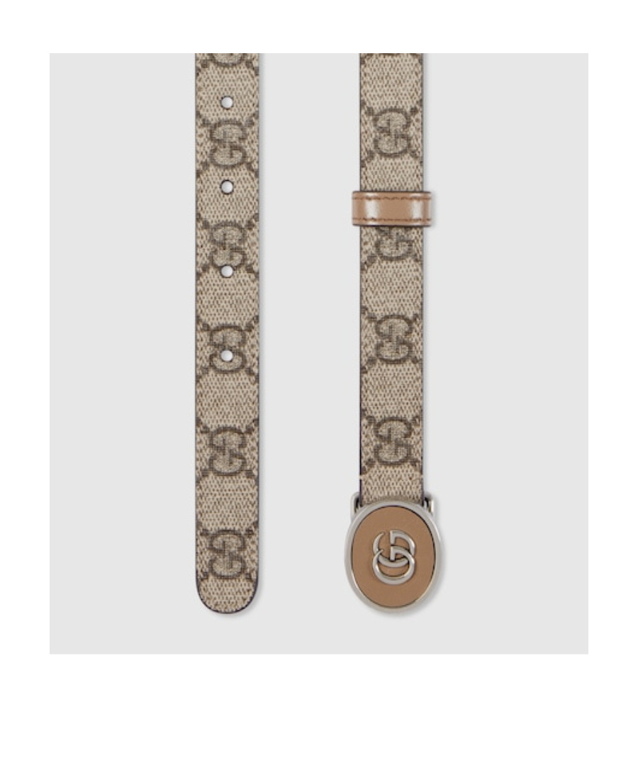 Gucci Petite Gg Thin Belt In Nude