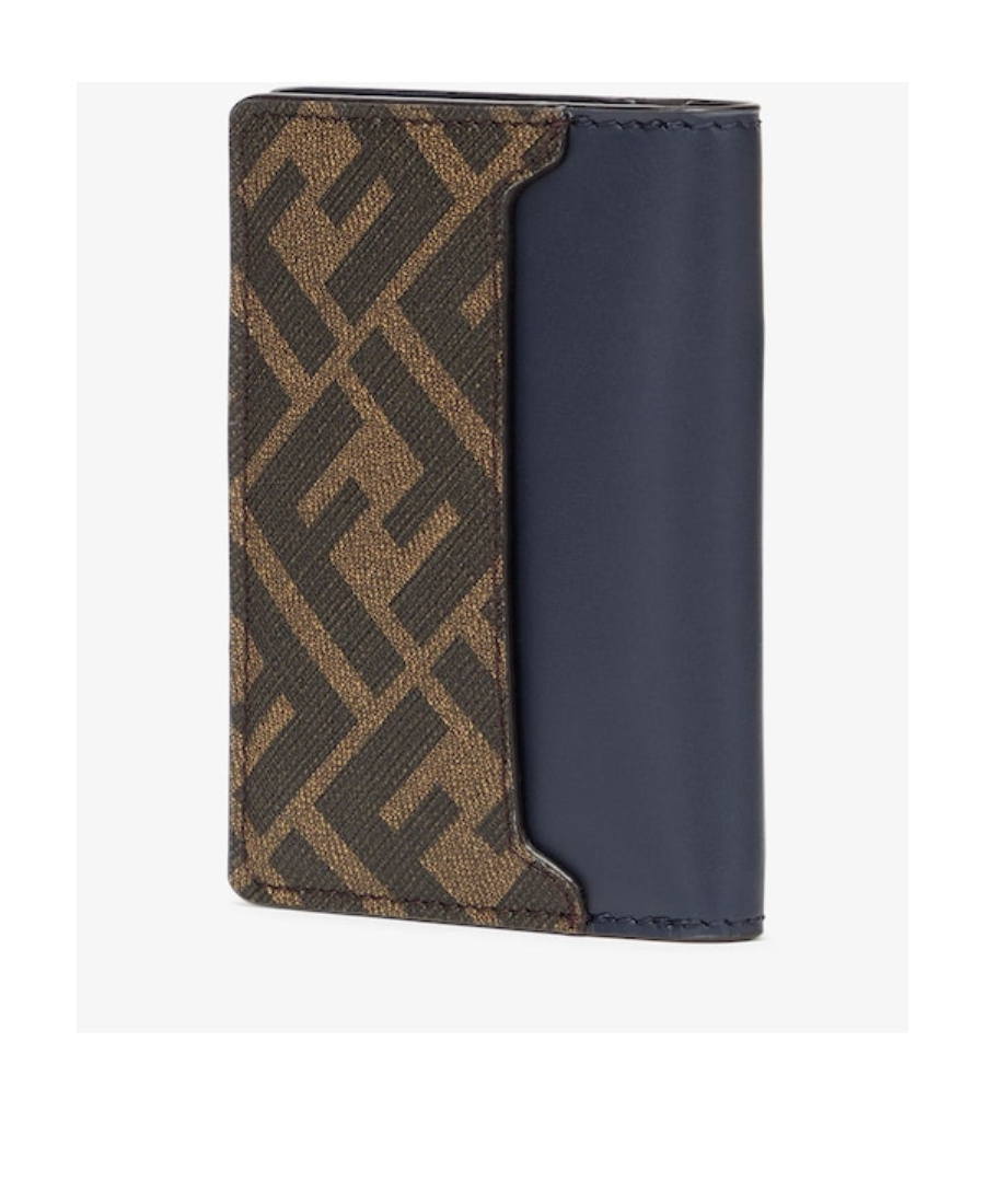 Fendi Ff Square Card Bag In Black