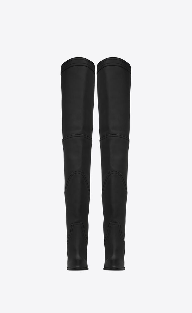 Saint Laurent Kensington Over-the-knee Boots In Black