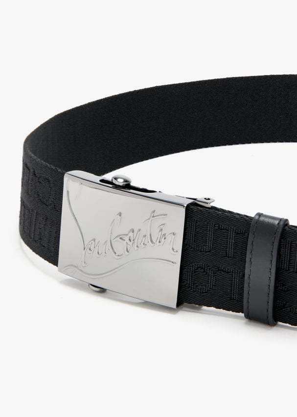 Christian Louboutin Ruisbuddy Belt In Black