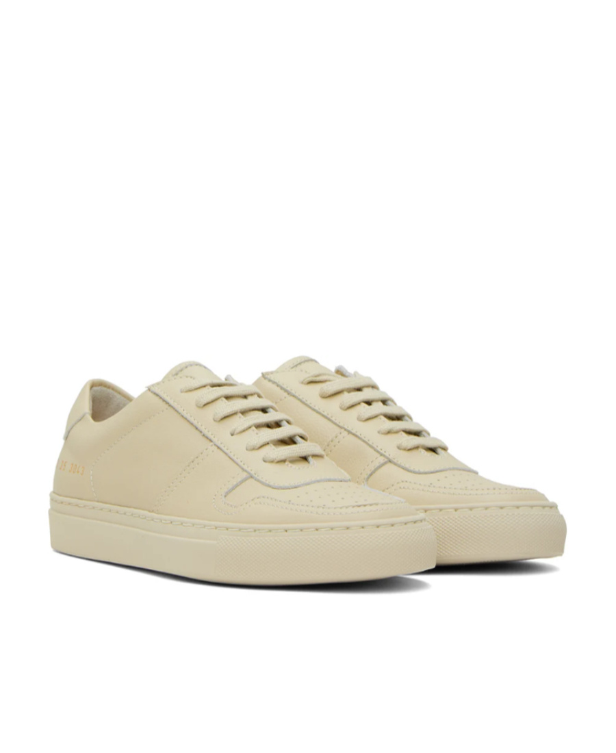 Common Projects Beige Bball Low Sneakers In Nude