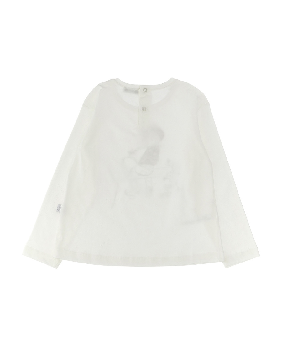 Il Gufo Graphic-print Long-sleeve Top In White
