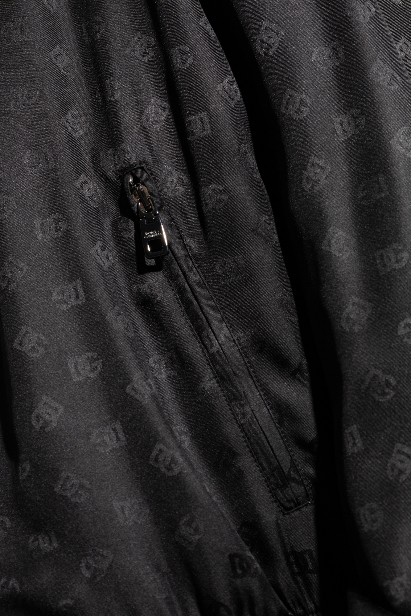 Dolce & Gabbana Long-sleeved Casual Jacket In Black