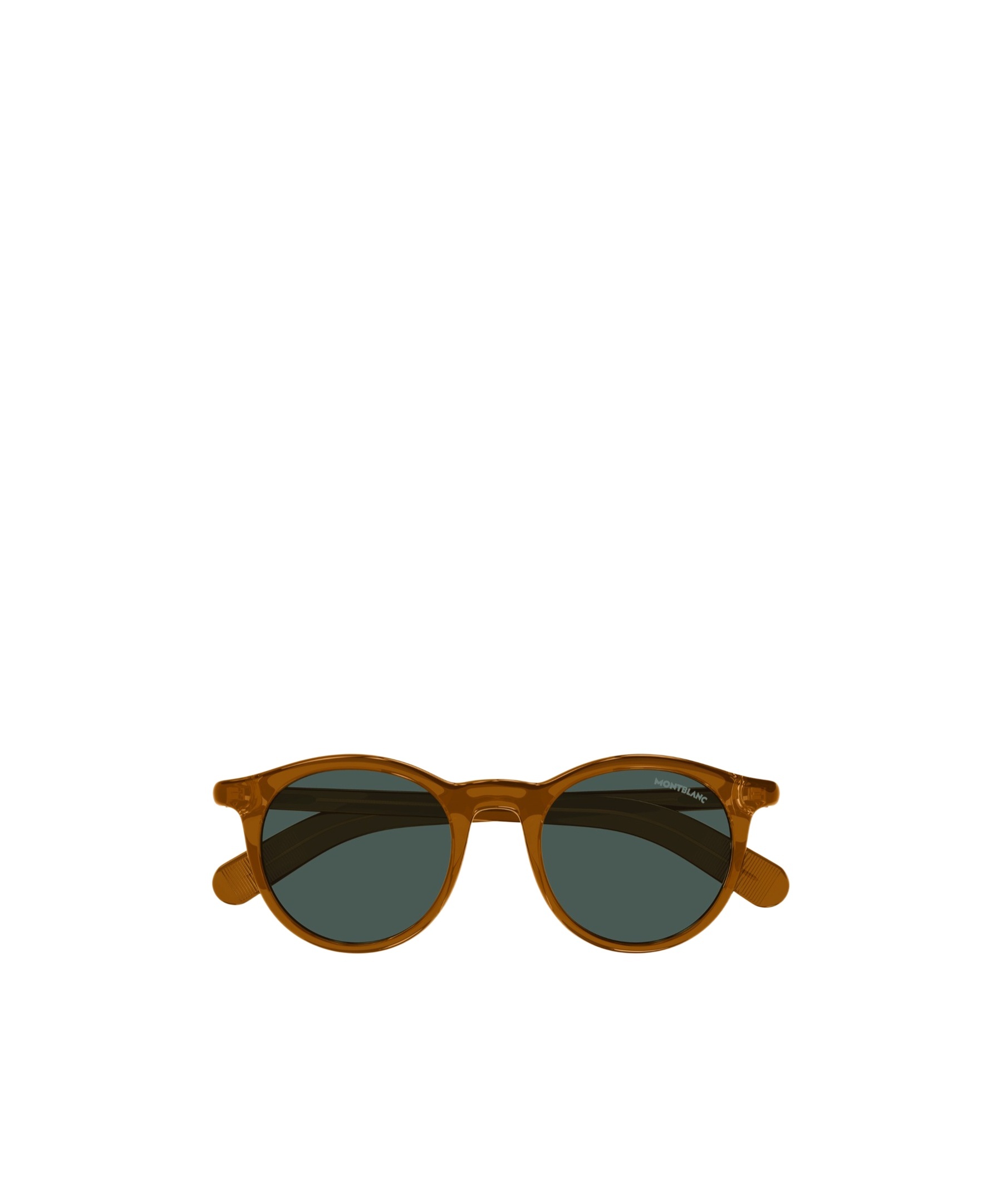 Montblanc Round-frame Sunglasses In Green