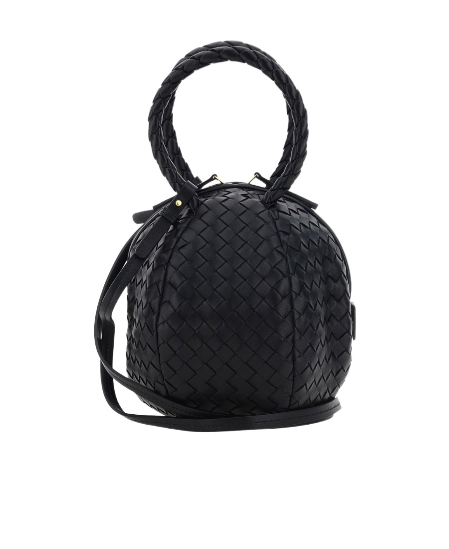 Bottega Veneta Mava Shoulder Bag In Black