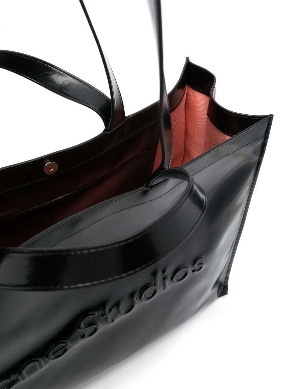 Acne Studios Black Logo Tote In Black