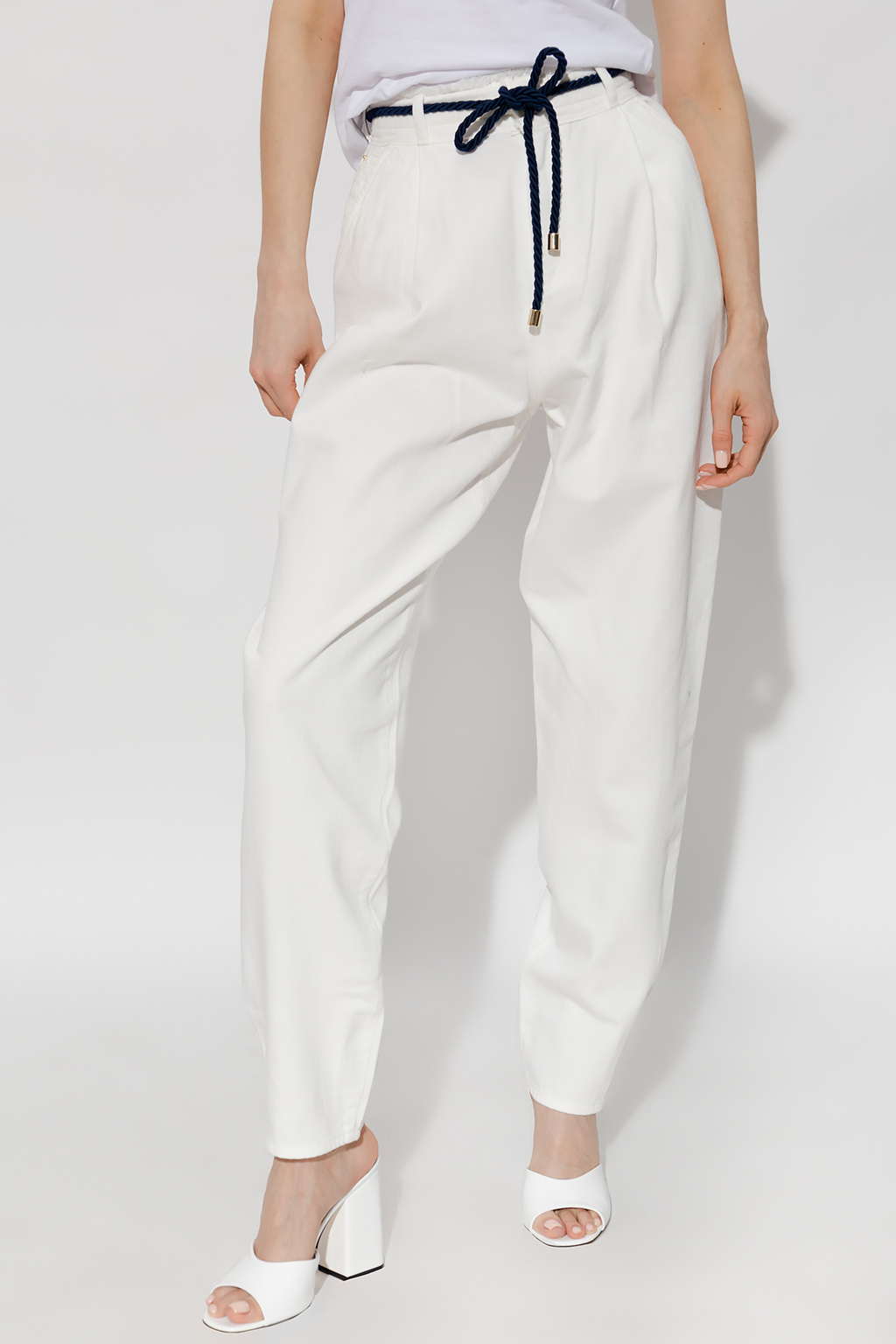 Emporio Armani High-rise Straight Jeans In White