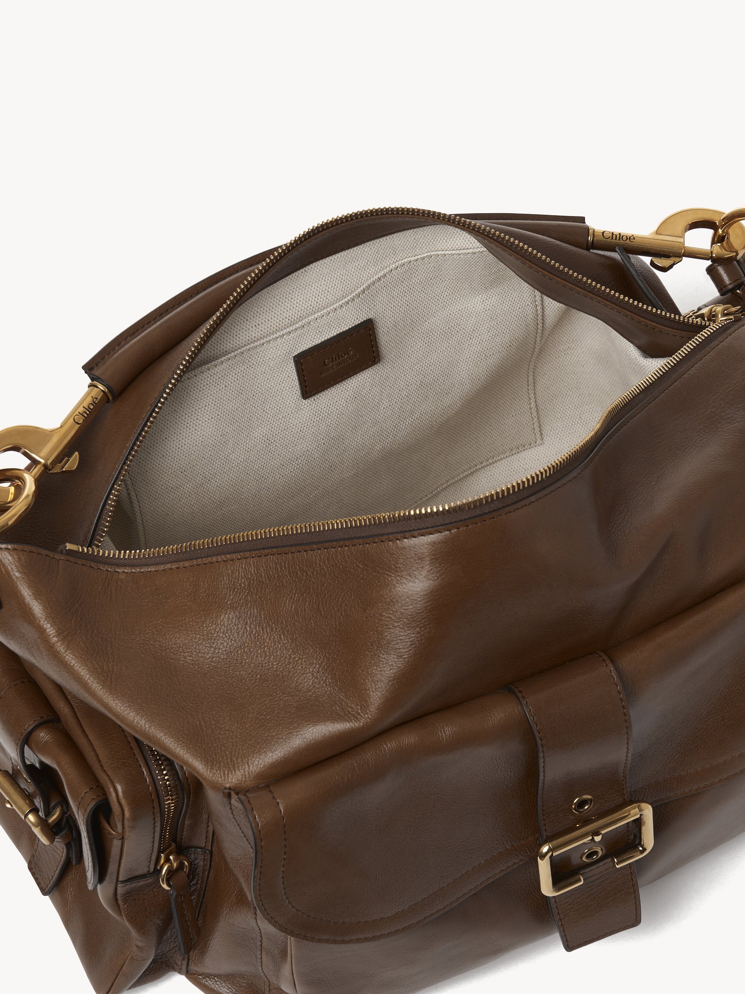 Chloé Large Soft Camera Bag In Brown