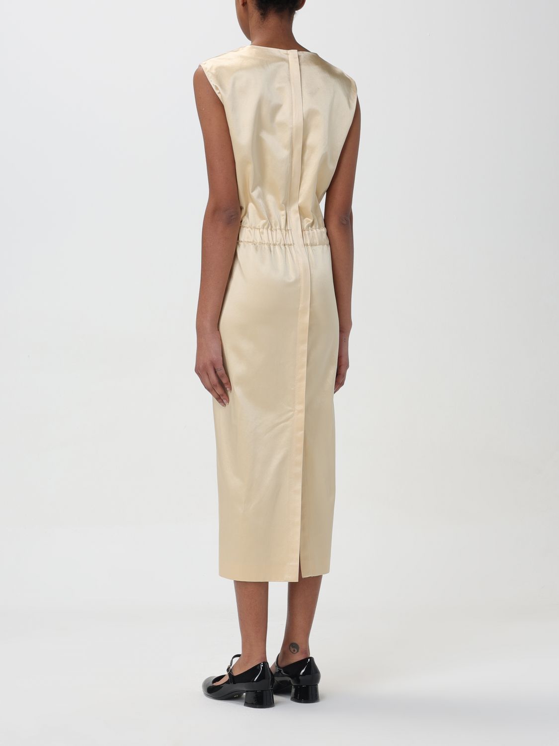 Fabiana Filippi Dress Woman Color Yellow In White