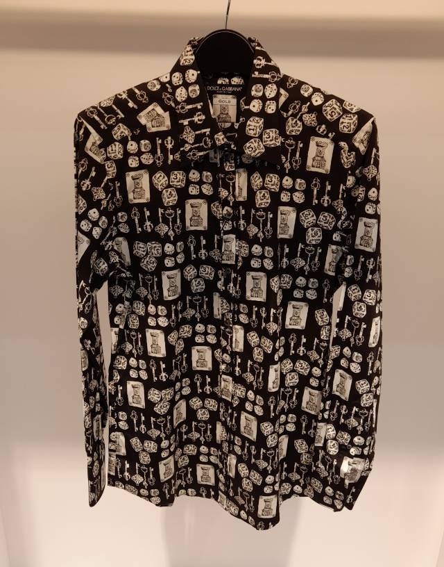 DOLCE & GABBANA PRINTING LONG-SLEEVED SHIRT