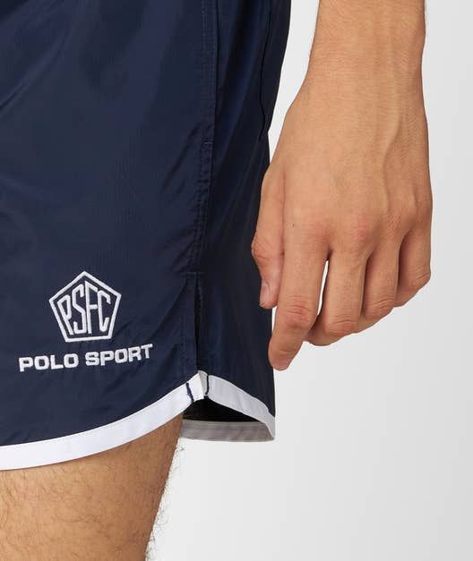 Polo Ralph Lauren Elastic Waist Sports Shorts In Black