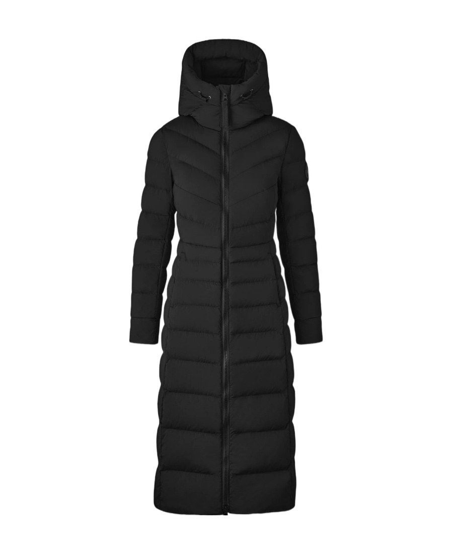 Canada Goose Clair Long 750 Fill Power Down Puffer Coat In Black