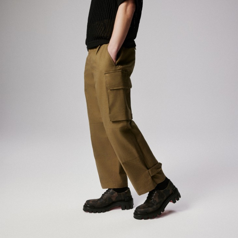 Christian Louboutin Trott Dune Derbies In Black