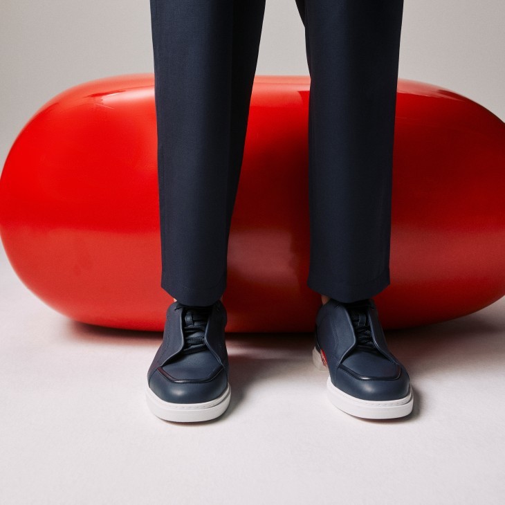 Shop Christian Louboutin Jimmy Low-cut Casual Shoes In Black