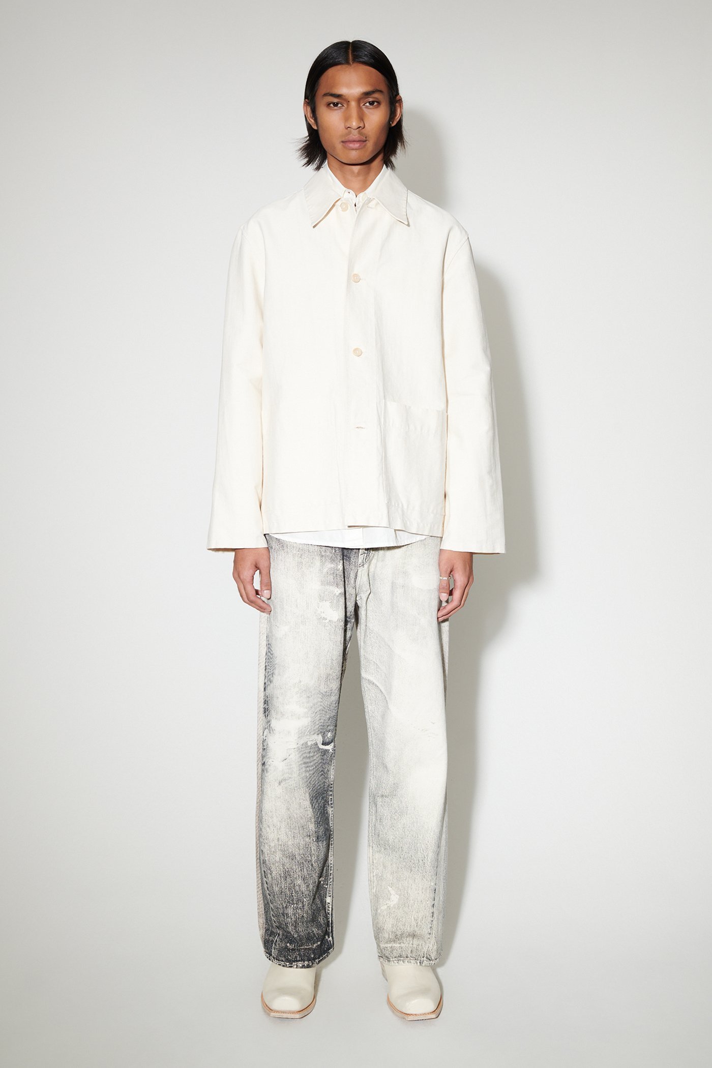 Our Legacy Haven Shirt Jacket In White