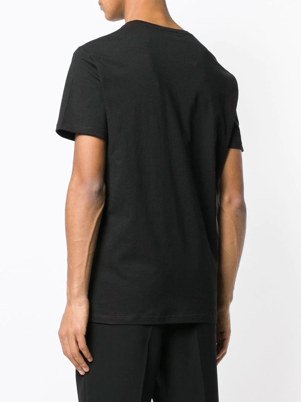 Alexander Mcqueen Logo Round-necked T-shirt In Black