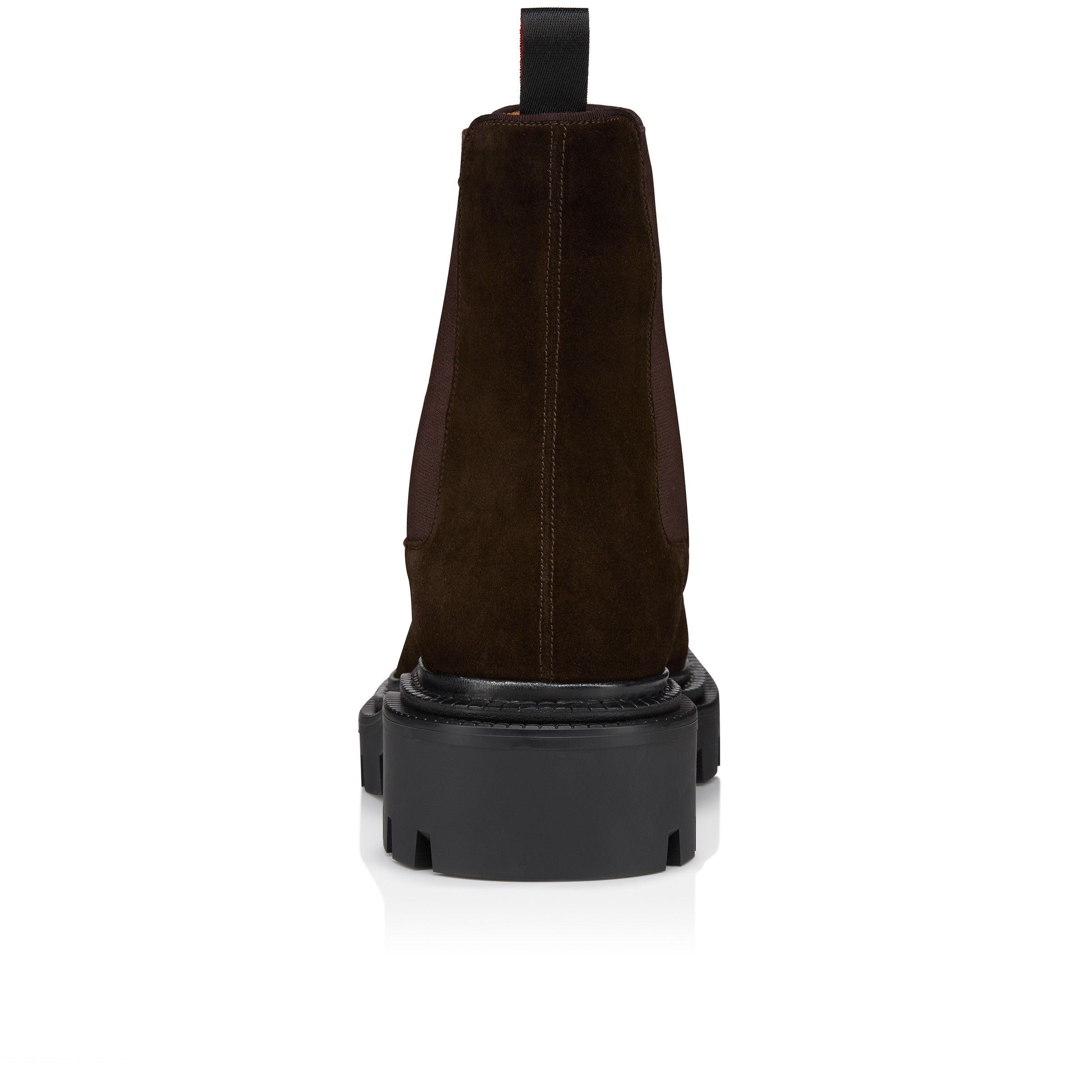 Christian Louboutin Devon College Suede Chelsea Boots In Brown