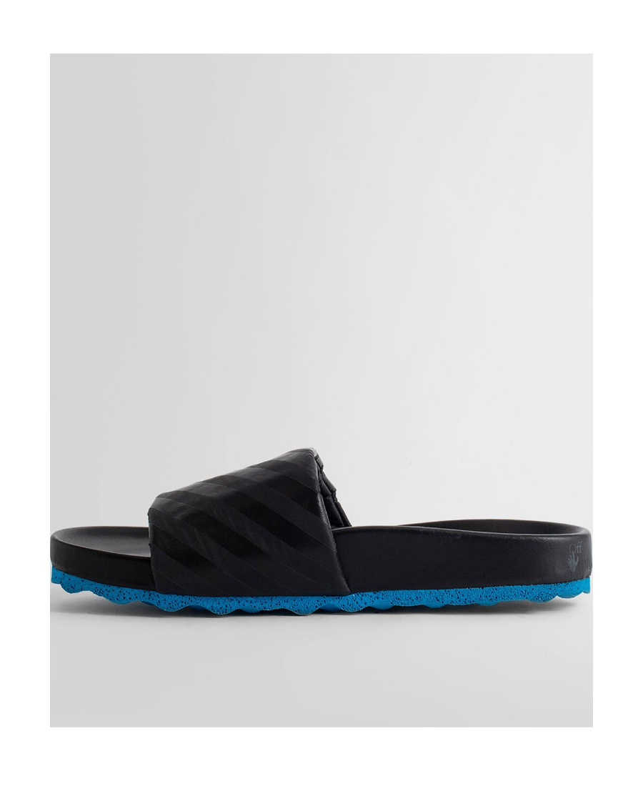 Off-white Man Sandals Black Size 5 Textile Fibers In Black