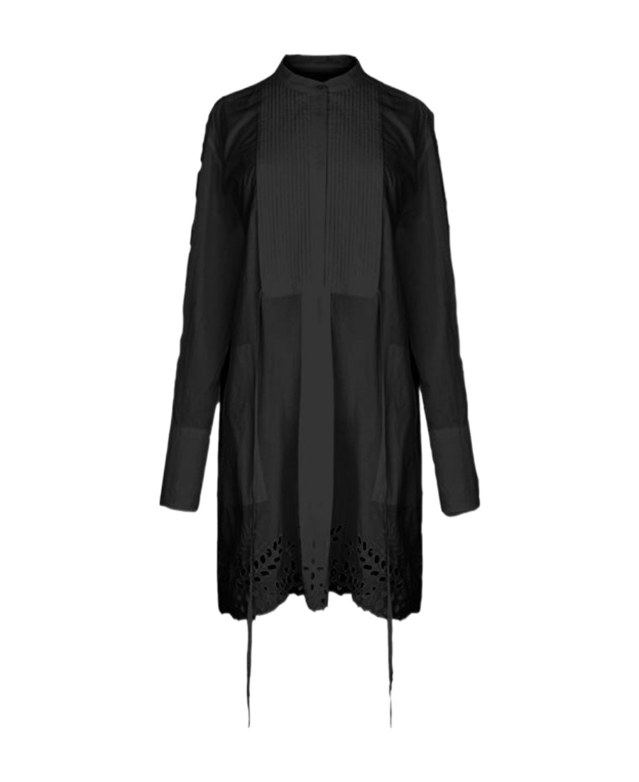 Isabel Marant Étoile Rheana Broderie-anglaise Shirtdress In Black