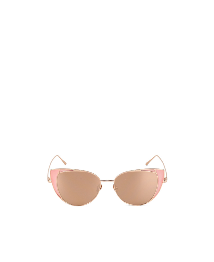 Linda Farrow 855 C6 Sunglasses In Nude