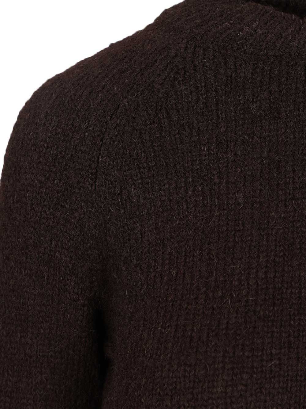 Dries Van Noten Crewneck Sweater In Brown