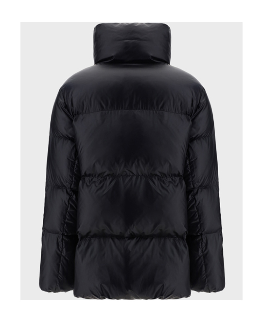 Duvetica Hooded Quilted Jacket In Black