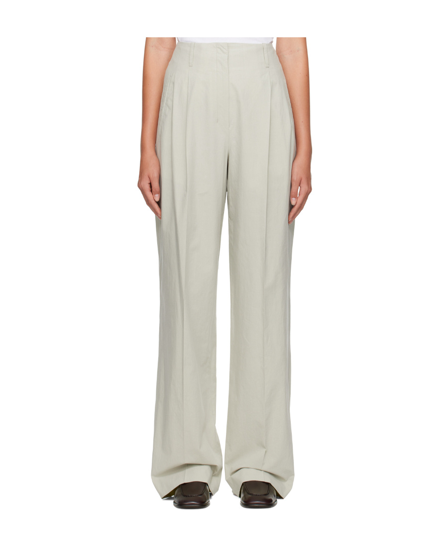 Shop The Row Gaugin High-waisted Casual Pants In White