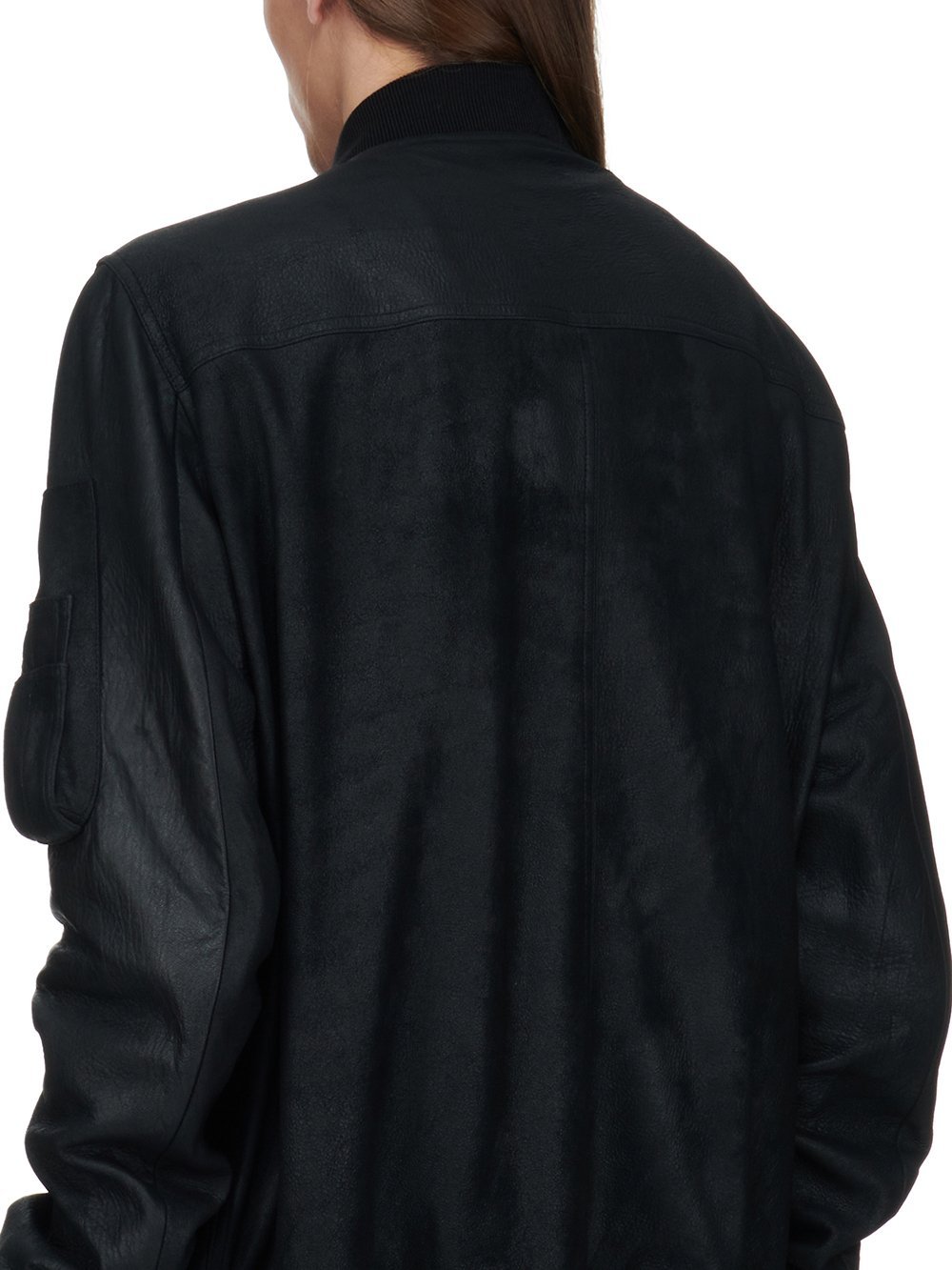 Rick Owens Man Jacket Black Size 38 Cotton, Silk, Virgin Wool In Black