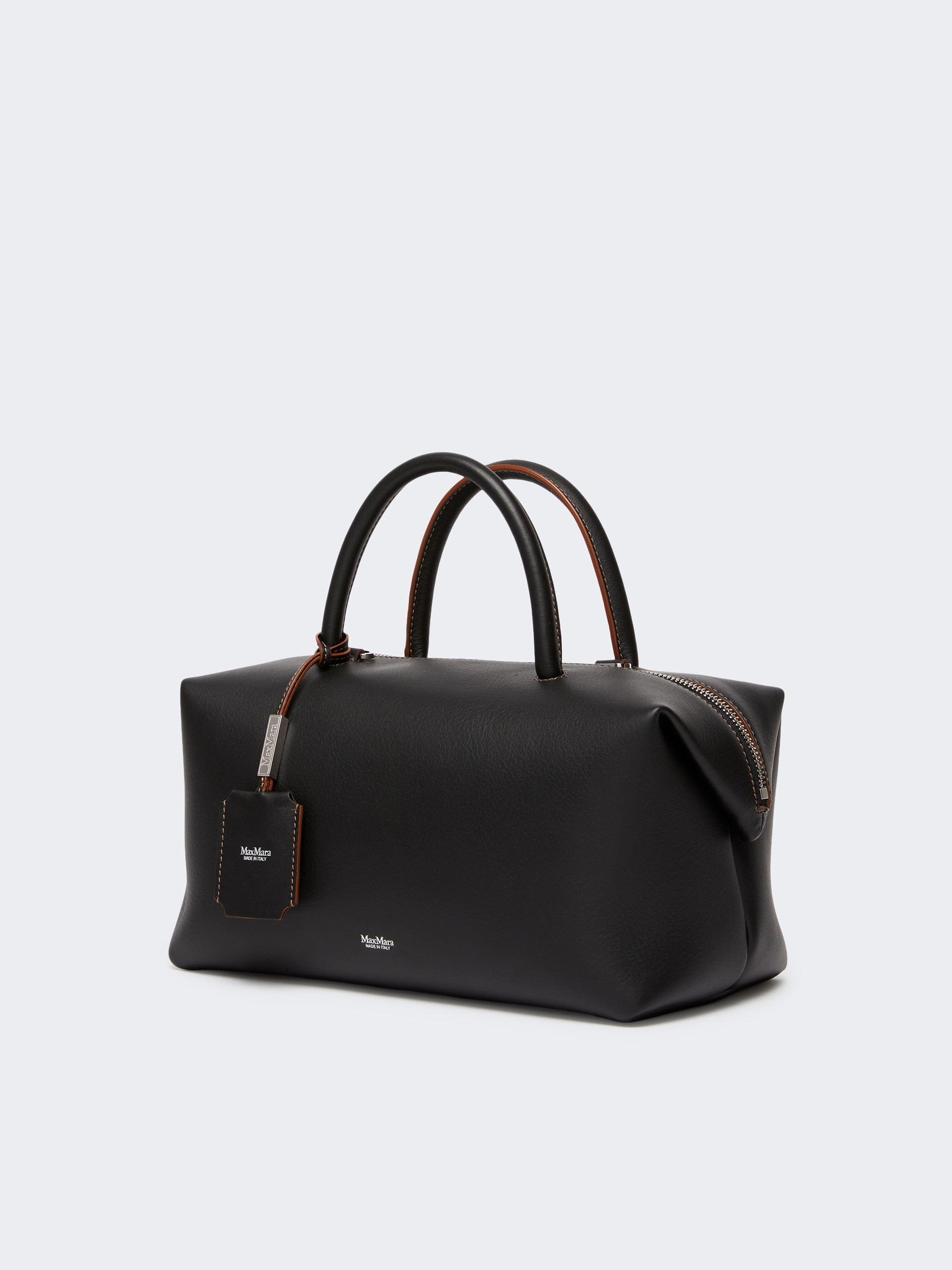 Max Mara Medium Natural Leather Bowler Bag