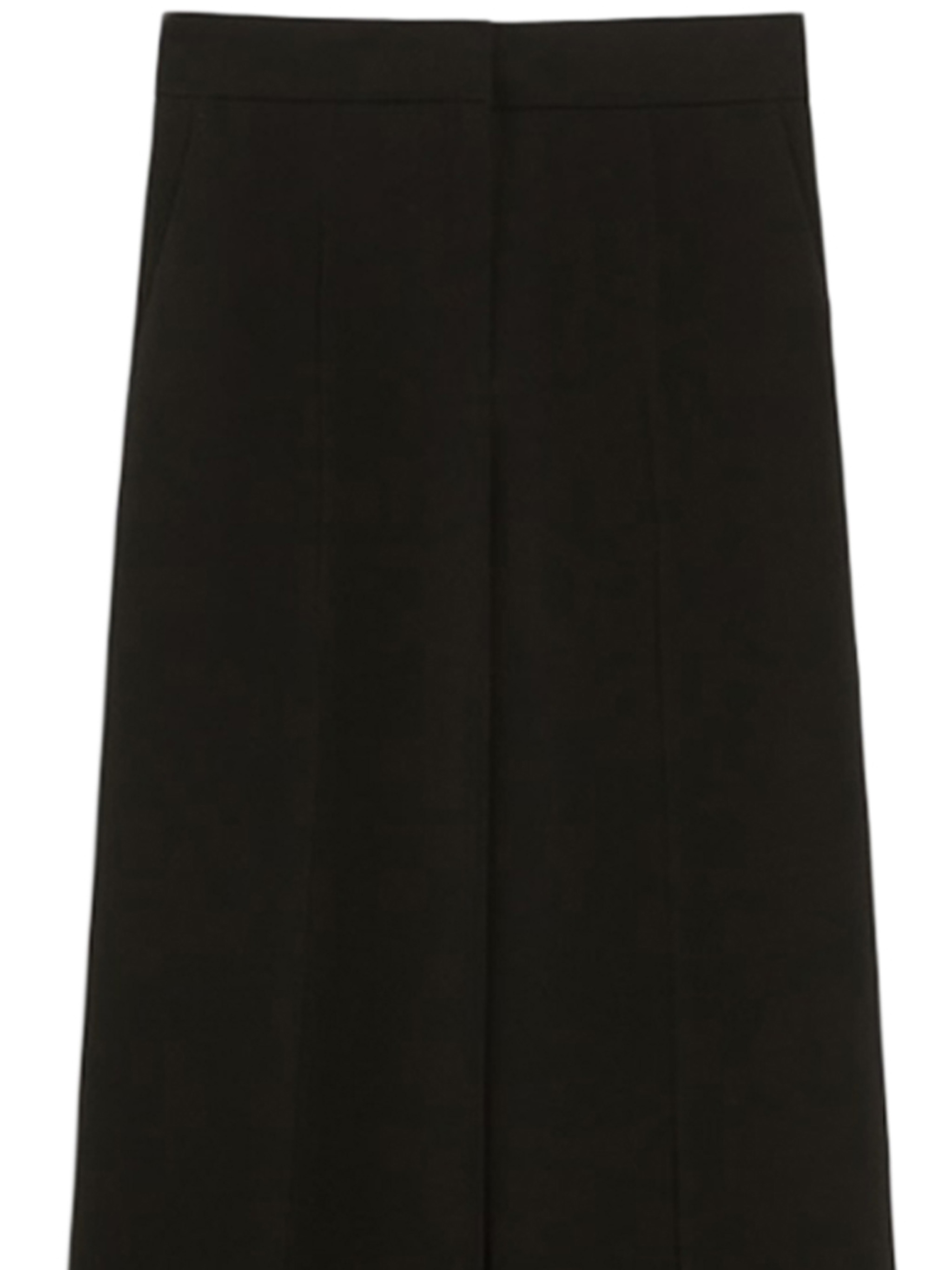 Max Mara Straight Cady Trousers In Black