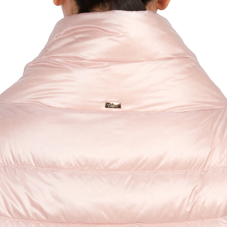 Herno Long-sleeved Down Jacket In Nude