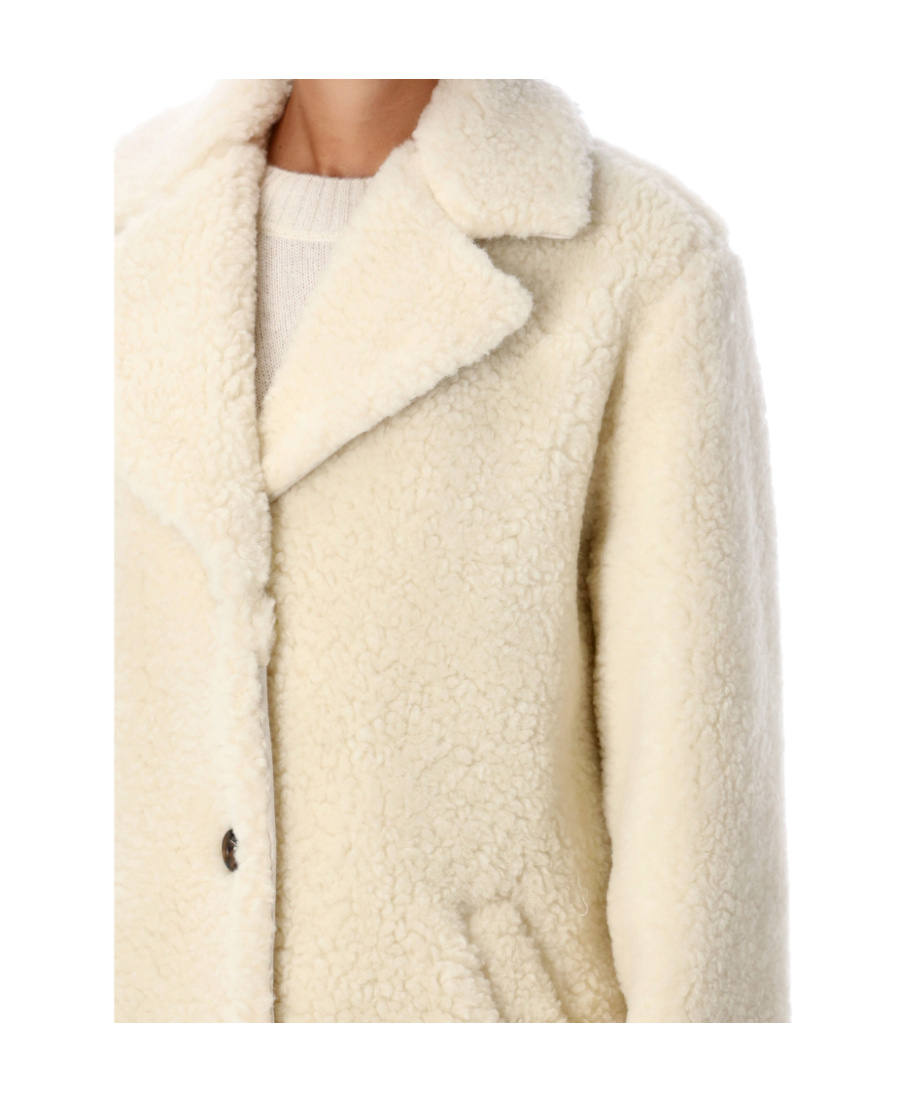 Apc A.p.c. 'nicolette' Teddy Coat In Nude