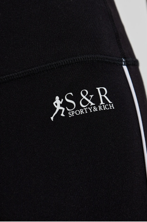 Shop Sporty And Rich Runner Performance Leggings In Black