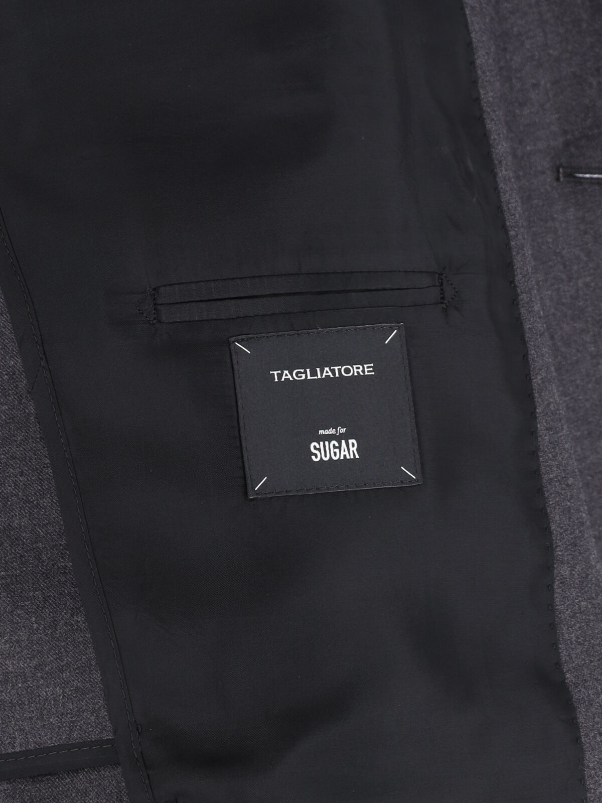 Tagliatore Double-breasted Grey Suit With Tailored Blazer In Blue