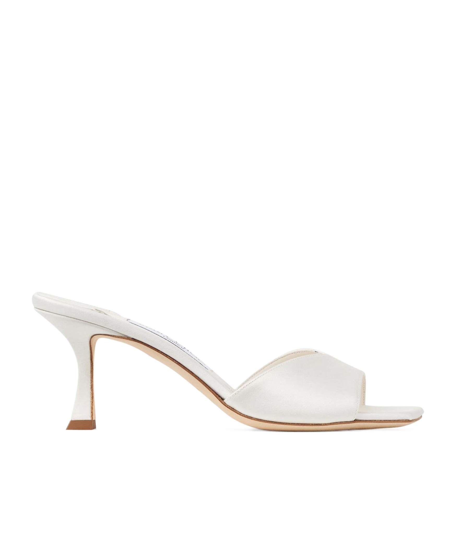 Jimmy Choo Womens Ivory Skye 70 Single-strap Leather Heeled Mules In White